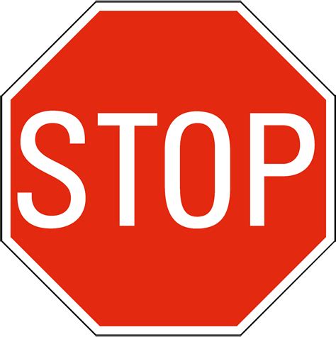 Small Stop Sign Printable